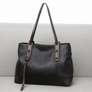 Borsa a mano in pelle di grande capacità da donna borsa a tracolla morbida alla moda pendolarismo da donna