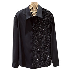 Người Đàn Ông Mới Thời Trang Cao cấp Thiết Kế Cảm Giác Áo Sơ Mi Lấp Lánh Dài Tay Áo Sơ Mi Giản Dị Thời Trang Áo Sơ Mi - Product Image 5