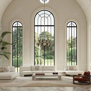 Fenêtres en aluminium avec revêtement en poudre, design européen, à battants, avec serrure multipoints pour maison et balcon - Product Image 5