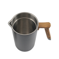 Presse à café française en métal, presse à café thermique pour cafetière de 1 litre