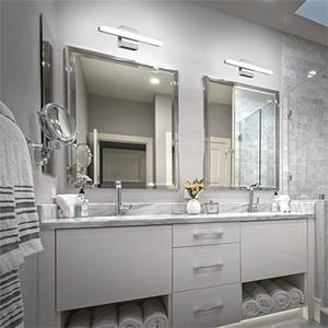 Lámpara de pared de decoración de cabecera, espejo Led de baño de aluminio, Faro, espejo de montaje en pared moderno Simple con luz Led - Product Image 2