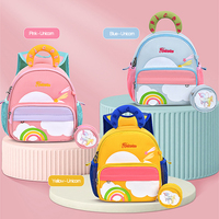 Sacs d'école pour enfants, sac à dos pliable imperméable et respirant, résistant à l'usure, design simple et élégant, adapté