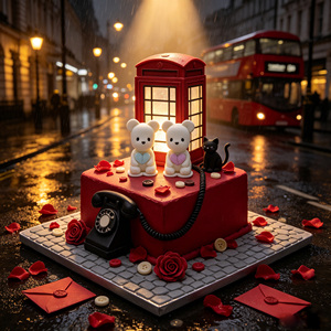 Décoration de gâteau <span class=keywords><strong>en</strong></span> forme de cœur et <span class=keywords><strong>petit</strong></span> ours, 2 pièces, bonbons gélifiés pour la Saint-Valentin - Product Image 6