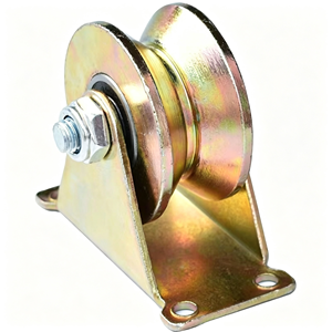 Roue à rainure en V de 2 pouces, roulement à double palier, capacité de charge de 880 lb, galvanisée, certifiée CE, OEM disponible - Product Image 1