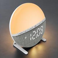 Jam Alarm Digital Sunrise 2026 Wake up Light Table, Lampu Tidur Pintar, Dapat Diredupkan, untuk Rumah, OEM ODM, Dapat Disesuaikan