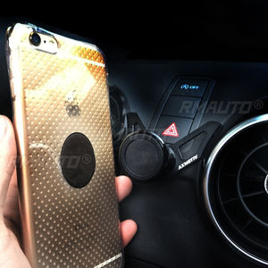 Support de téléphone pour voiture Audi A1 2012-2018, support magnétique pour grille d'aération, rotatif à 360°, accessoires GPS mobiles, fibre de carbone - Product Image 4