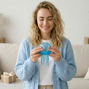 Jouet de plage en TPR en forme de méduse ou de pieuvre, jouet à presser pour l'extérieur, balle anti-stress simulée pour enfants - Product Image 6