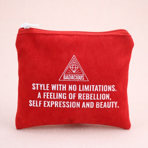 Bolsas de Embalaje Personalizadas para Joyería, Bolsitas de Maquillaje Mini, Bolsas Cosméticas de Terciopelo Rojo para Guardar Anillos, Collares y Pendientes - Product Image 2
