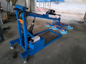 Grue mobile manuelle à ventouse pour levage de verre avec pompe, machine de manutention sous vide en acier pour atelier de verre - Product Image 2