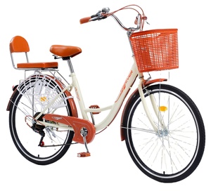 <span class=keywords><strong>Bicicleta</strong></span> retro de <span class=keywords><strong>24</strong></span> <span class=keywords><strong>pulgadas</strong></span> para <span class=keywords><strong>mujer</strong></span>, <span class=keywords><strong>bicicleta</strong></span> ligera para adultos - Product Image 1