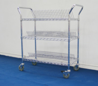 Chariot d'atelier ESD SMT de haute qualité en acier inoxydable, produit de sécurité pour le stockage de bobines, chariot SMT