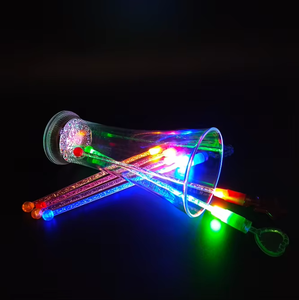 Hot-bán nhấp nháy Cocktail khuấy nhựa uống khuấy đám cưới nhấp nháy muddler thanh công cụ tùy chỉnh uống khuấy với LED - Product Image 3