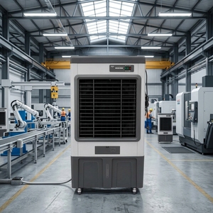 Climatiseur mobile à faible consommation d'entretien et à haut débit d'air, 600W, pour atelier et ligne de production 1. Solution de refroidissement ponctuel - Product Image 1