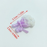 Carte de bouquet lumineux Firefly 31*23, accessoires en résine faits main DIY, motif roses, technique de goutte de colle, Yiwu