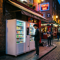 Distributeur automatique de boissons et de snacks 24h/24 et 7j/7, qualité commerciale, avec SDK, écran tactile, options de paiement multiples, Wi-Fi