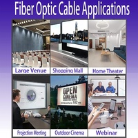 Câble à fibre optique actif Xput 1M-100M haute vitesse 8K 60Hz 48Gbps mâle-mâle plaqué or avec gaine en PVC pour lecteur DVD et moniteur