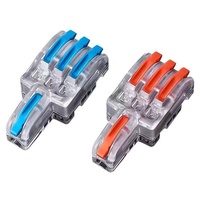 Connecteur de câble ignifuge CE ROHS 0,5-6 mm 250 V/4 KV 32 A, borne de connexion rapide pour câble électrique, 3 entrées 6 sorties