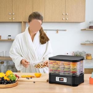 Máquina deshidratadora de alimentos con 5 bandejas apilables, Digital temporizador, Control de temperatura, secador eléctrico desigual para frutas, carnes, golosinas para perros - Product Image 5