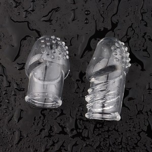 Wolf Fang Sheath Transparent <b>TPE</b> Small And Large Glans Cover For Men's Use - Product Image 1
