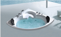 CBMMart Home Brand New Whirlpool pour hôtel Salle de bain Acrylique transparent Baignoire d'angle Spa Baignoire de trempage Baignoires Sauna Chambres