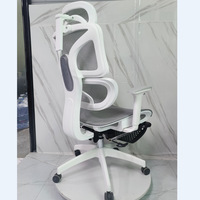 Chaise pivotante ergonomique en maille respirante, dossier haut, accoudoirs réglables, chaise d'ordinateur moderne et minimaliste pour la maison, le bureau et l'étude