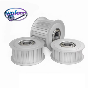รอกไทม์มิ่งอะลูมิเนียม <span class=keywords><strong>INTECH</strong></span> 20T2.5/40 แบบซิงโครนัส สำหรับสายพานขนาด 10 มม. วัสดุเหล็ก สำหรับอุตสาหกรรม รับผลิตตามแบบ OEM - Product Image 1