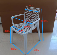 Chaise empilable en plastique creux Macaron, chaise de salle à manger nordique avec dossier, chaise durable pour étudiants, idéale pour l'école, la salle de classe, la cantine
