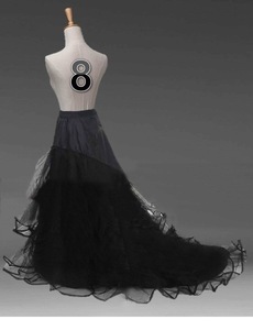 2021 trắng đen dài Train váy lót cho đuôi Wedding party Dresses <span class=keywords><strong>crinoline</strong></span> 2 Hoops 3 <span class=keywords><strong>Net</strong></span> underskirt - Product Image 5