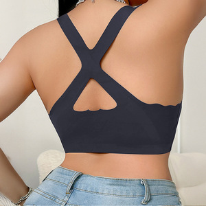 Gothic trước đóng cửa điều dưỡng áo ngực liền mạch Breathable Nylon bông của phụ nữ lớn Bust cộng với kích thước - Product Image 5