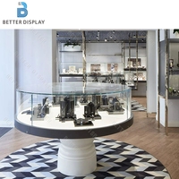 Support d'exposition de bijoux moderne personnalisé et vitrine à bijoux en verre pour présentoir de bijoux de luxe