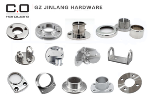 SUS304 316 tubo di acciaio inox ringhiera raccordi piastra di base della copertura - Product Image 6