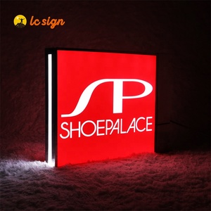Caja de luz acrílica de neón para construcción, caja de señal LED para publicidad, tienda de suministros - Product Image 1