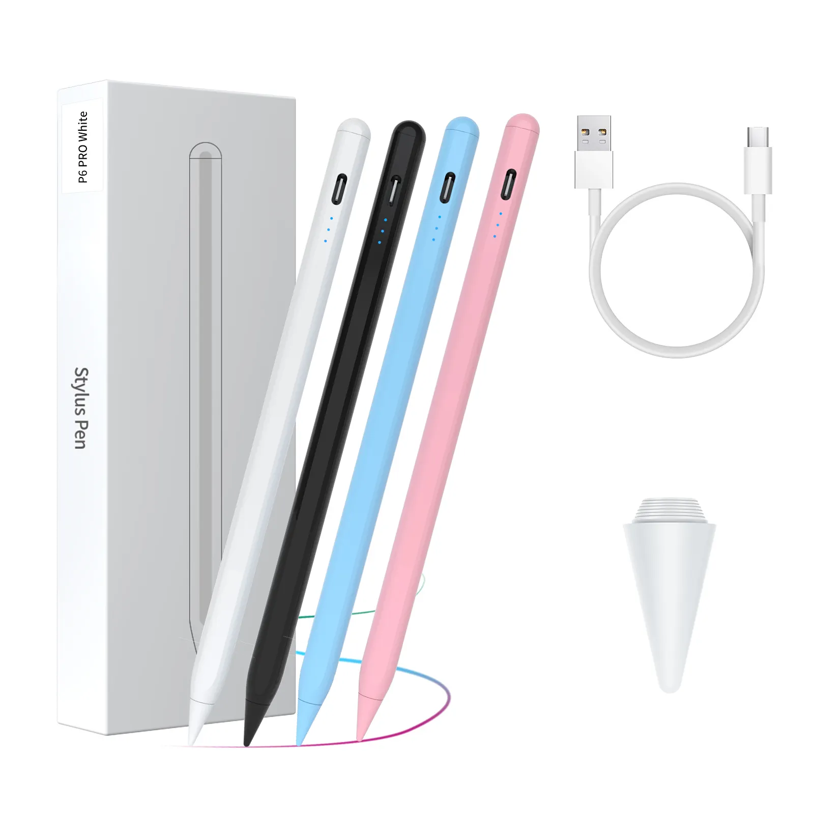 Stylus Pen Three-segment Battery Display Additional Magnet Only Support Ipad Above 2018 CE FCC ROHS