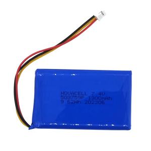 リチウムイオン電池<span class=keywords><strong>7.4V</strong></span> 1100mAh <span class=keywords><strong>1200mAh</strong></span> 1300mAh充電式リチウムポリマー電池503759 523759 - Product Image 1