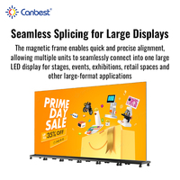 Écran LED COB pliable CANBEST CJ PRO C2 P1.2 P1.5 P1.8, 80 pouces, affichage numérique portable pour l'éducation