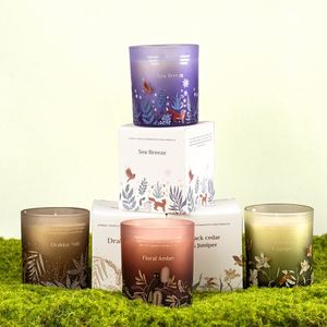 MESCEN Black Cedar & Juniper Scented <b>Candle</b> <b>Glass</b> <b>Jar</b> Woody Aromatherapy Home Decor - Product Image 2
