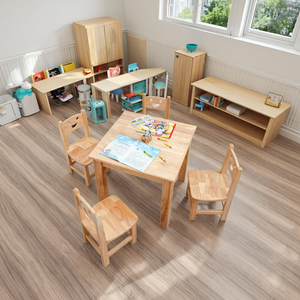 Di alta qualità in legno massello tavolo da studio e sedia Set <span class=keywords><strong>per</strong></span> il bambino gioco del bambino di apprendimento camera da letto della scuola - Product Image 3