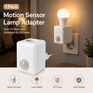 Support de lampe à induction infrarouge mural E27 à visser avec interrupteur intelligent à temporisation pour couloir d'hôtel, allée et usage domestique - Product Image 5