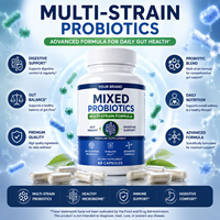 Capsules de probiotiques 10-50 milliards d'UFC, complément alimentaire pour la santé digestive, probiotiques multistressus en capsules