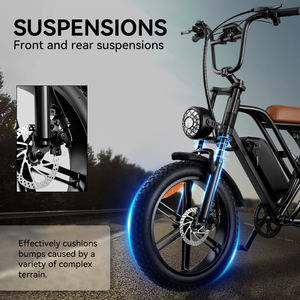 Snelle Elektrische Fiets 48V Koolstofstaal Achternaafmotor Lange Afstand Woon-Werkverkeer Lithiumbatterij Fatbike - Product Image 3