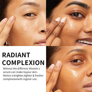 Vitamina C siero viso con acido ialuronico vitamina E per tutti i tipi di pelle supporta la salute della pelle anche tono giorno E notte - Product Image 3