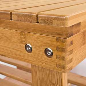 Zapatero de madera organizador de zapatos de bambú natural 100% - Product Image 4