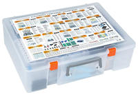 Kit de composants électroniques 5228 pièces condensateurs + transistors + diodes + circuits intégrés + inducteurs + régulateurs + pots de garniture + LED + PCB + kit de photorésistances