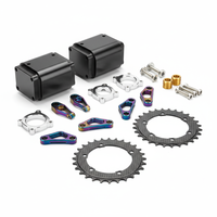 Composants de cadre de vélo électrique à double moteur usinés avec précision CNC et pièces de performance personnalisées en aluminium pour vélos électriques