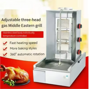 Machine à shawarma <span class=keywords><strong>de</strong></span> comptoir, four à rôtisserie vertical, grill à <span class=keywords><strong>kebab</strong></span>, cuisinière à gaz LP, four rotatif, machine à shawarma avec portes - Product Image 6