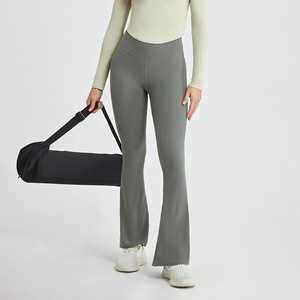Abbigliamento sportivo Sexy a <span class=keywords><strong>vita</strong></span> alta da <span class=keywords><strong>donna</strong></span> <span class=keywords><strong>pantaloni</strong></span> larghi elastici Casual lifting per palestra <span class=keywords><strong>morbidi</strong></span> Leggings da <span class=keywords><strong>donna</strong></span> - Product Image 2
