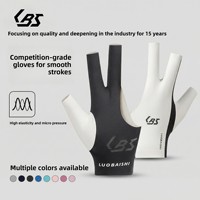 Guantes de Billar Unisex para Mano Izquierda, Delgados, Antideslizantes, Transpirables, de Spandex, Diseño sin Dedos, de Tres Dedos, Sin Costuras, Fáciles de Poner