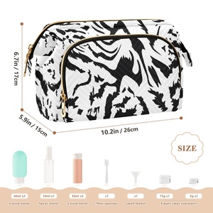 Nouvelle Trousse de Toilette Imperméable Tendance avec Fermeture Éclair – Sac de Rangement Cosmétique Élégant pour Voyage et Activités de Plein Air – Sac Abordable - Product Image 2