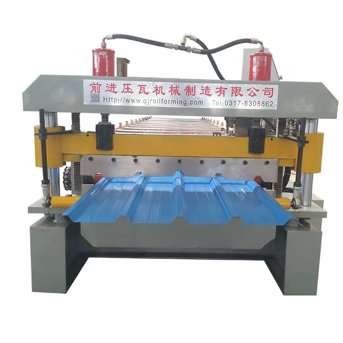 โรงงานซัพพลายจีนอินโดนีเซียเหล็กกระเบื้องสังกะสีโลหะหลังคาทำ roll forming machine