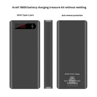 Kit de batterie externe portable haute capacité 20W à 8 cellules 18650 avec affichage numérique LED et conception sans soudure